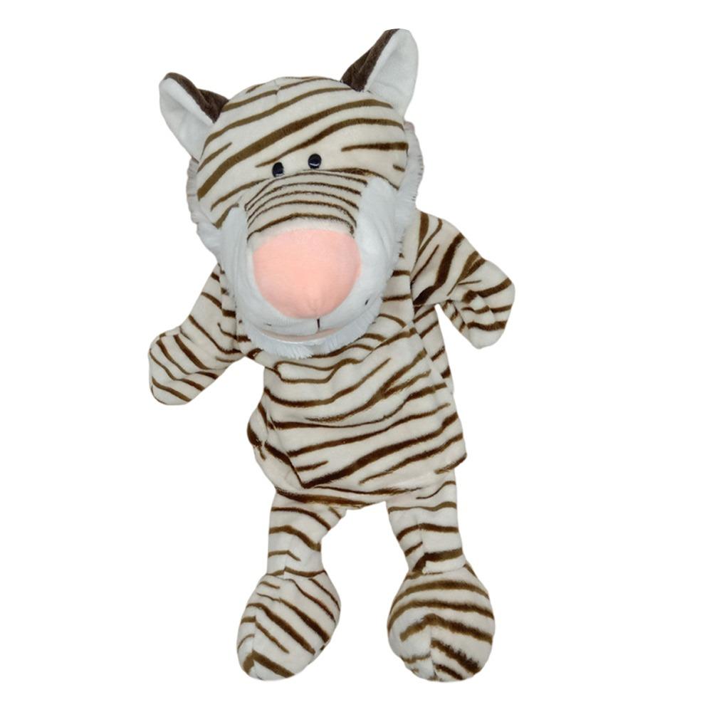 Tiger Monkey Rabbit Animal Hand Puppet 35cm Role-playing Finger Toys Kids Children Birthday Gifts