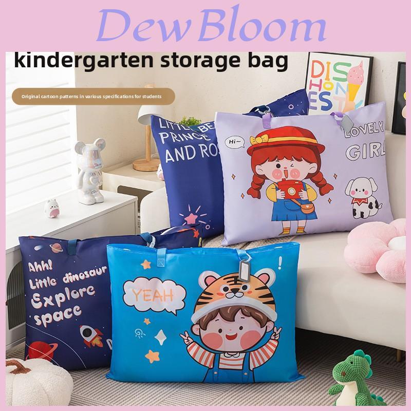 Cartoon Toddler Quilt Storage Bag With Waterproof Oxford Fabric For Kids Bedroom And Travel Use