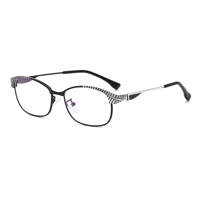 

6220 Fashion Personality European And American Trend Box Anti-Blue Glasses Ins Wind Street Shooting Versatile Flat Mirrors