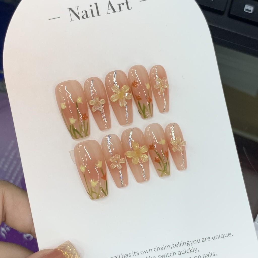 

Nail Handmade Wear Fashion Casual Simple Exquisite Classic Nail Patch Style Medium,XS