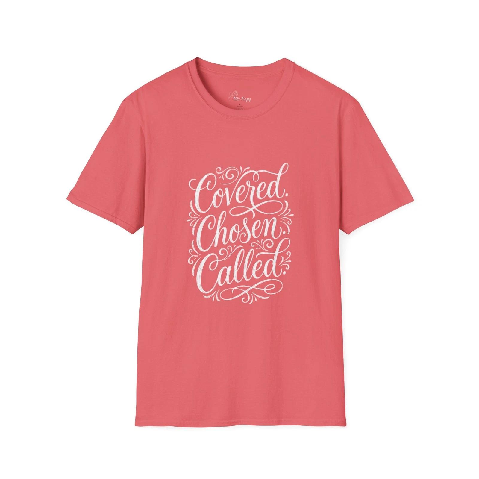 

Covered Chosen Called T-Shirt | Christian Faith Typography Shirt M