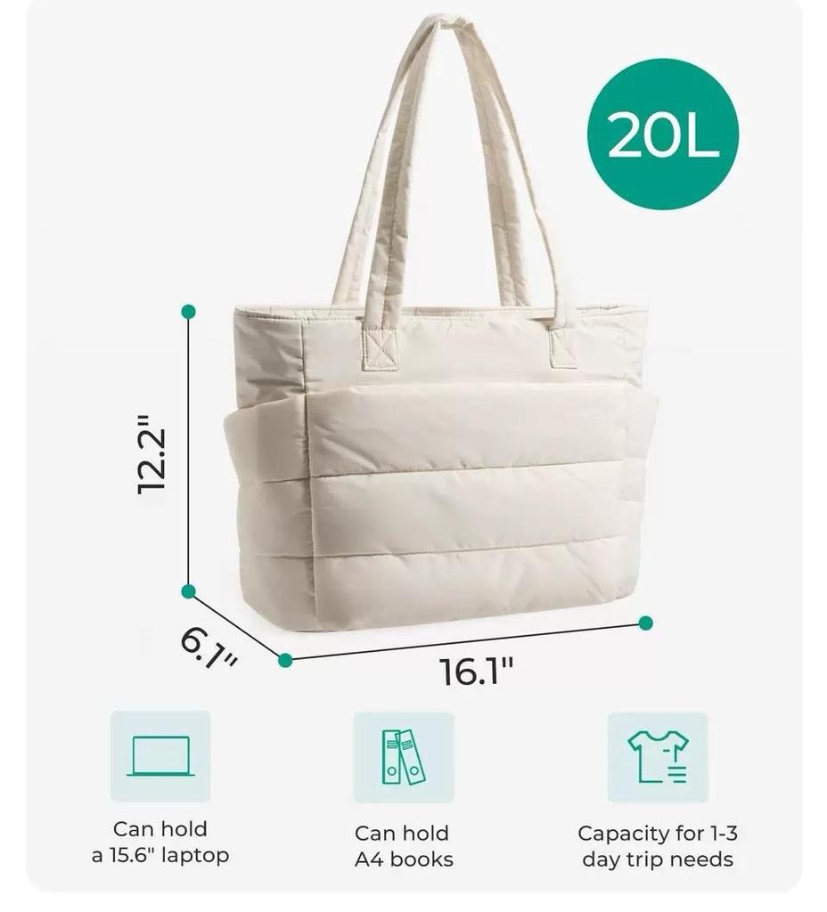 Damentasche Großes Fassungsvermögen Einfarbig Tragetasche Vielseitige Handtasche für Pendler Arbeit Studentische Klasse Einkaufstasche