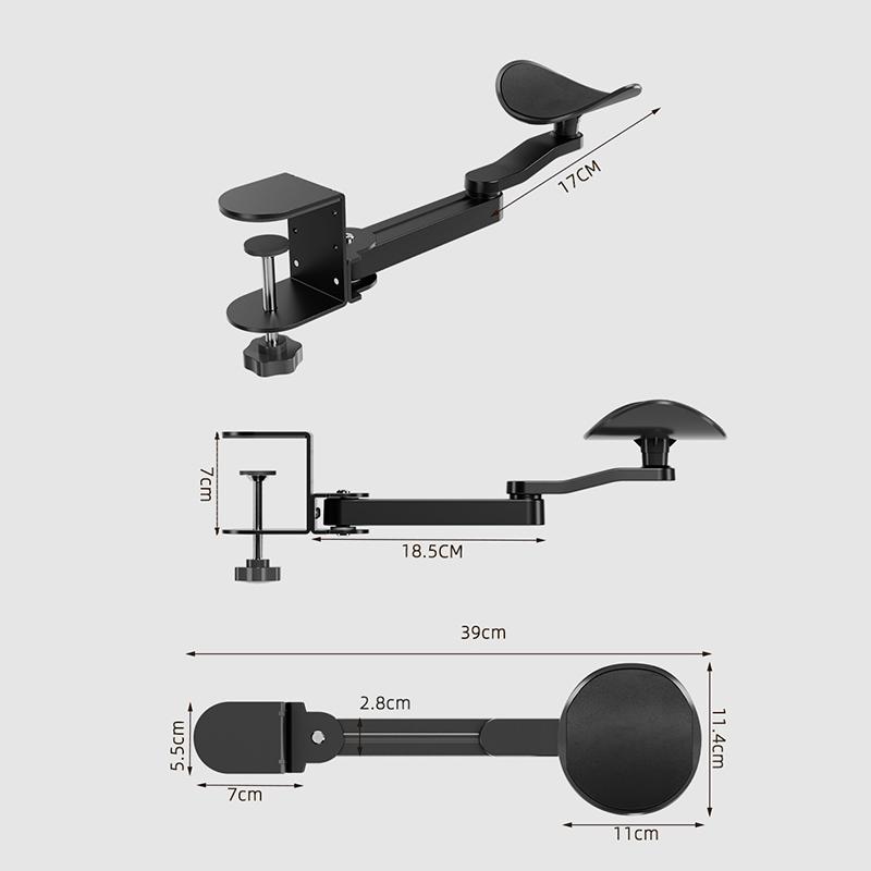 Computertisch Armauflage Ergonomische Armlehne Handgelenkstütze Verstellbar Drehbar Verlängerung Mauspad Armlehnenhalterung Für Zuhause Büro