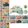 Elegant Floral Bedding Set With Beautiful Print Duvet Cover And Pillowcases For Single And Queen Beds