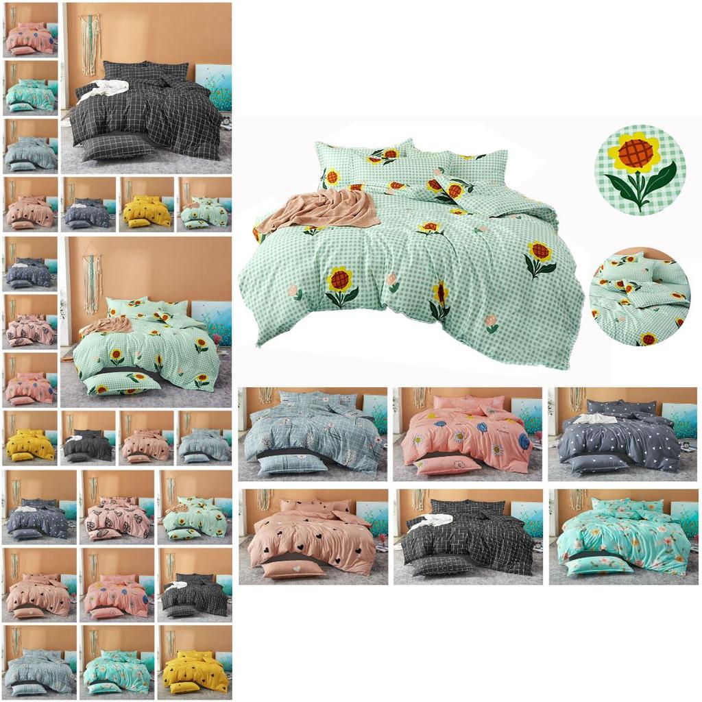 Elegant Floral Bedding Set With Beautiful Print Duvet Cover And Pillowcases For Single And Queen Beds