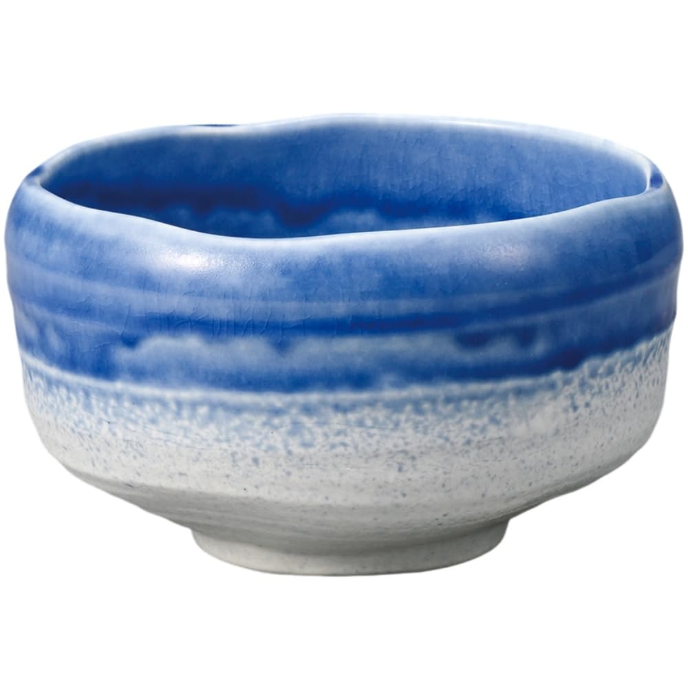 Matcha Navy Diameter X Height Mino Made In Tea Ceremony Utensils Ale-net Bowl, Frit, 12.7 7.4cm, Ceramic, Ware, Japan,