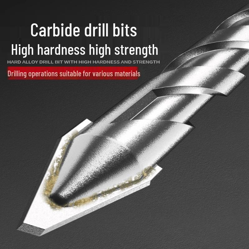 Extended Four-Edge Serrated Impact Drill Bit CN plug (adapter included)