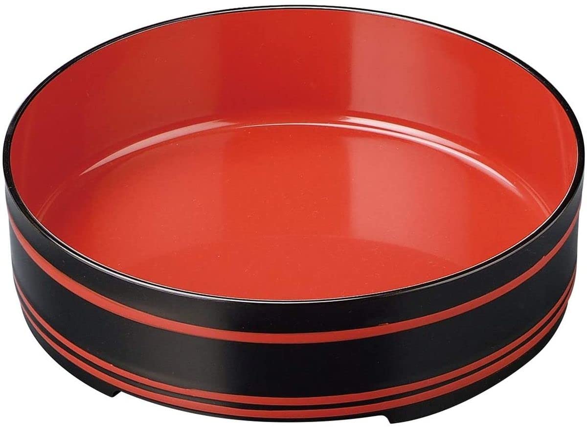 

Noodle Black and Vermilion Made in Japan J-kitchens 0.5 ft. Tray, String,