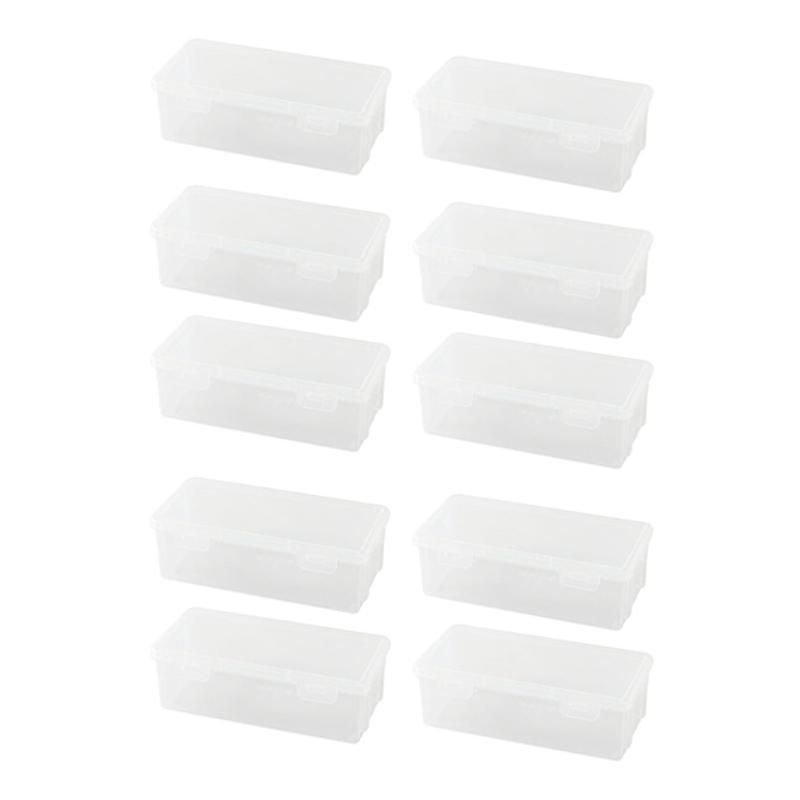 1-10 PCS Pencil Case Large-capacity Transparent Storage Box Colored Lead Children's Drawing Crayon Desktop Storage Box