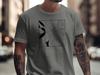 Geometric Circle T-Shirt: Abstract Black and White Graphic Tee