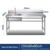 CHENDU Stainless Steel Kitchen Sink Workstation with Right Platform