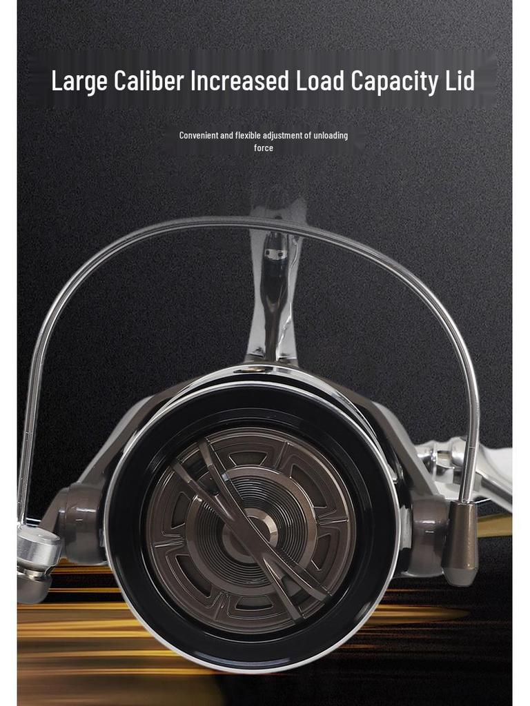 Universal All-Metal Spinning Fishing Reel for Freshwater and Saltwater, Long-Casting, General-Purpose, Sea and Anchor Fishing.