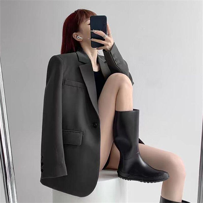 Stilvolles rotes Sakko für Damen: Lässiges, hochwertiges und vielseitiges Design für Frühling/Herbst
