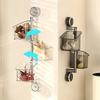 Suction Cup Rotating Organiser Kitchen Wall Mounted Onion Ginger Garlic Storage Box Bathroom No Punching Hanging Basket