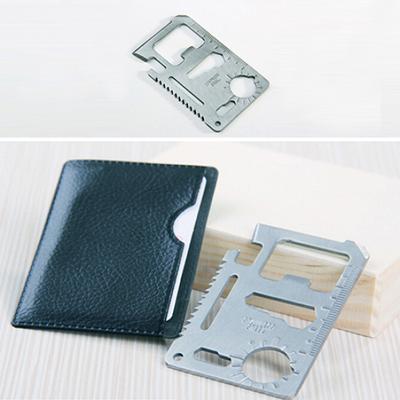 Edelstahl-Kreditkartenform, dünnes faltbares Taschenmesser, Outdoor-Camping-Set