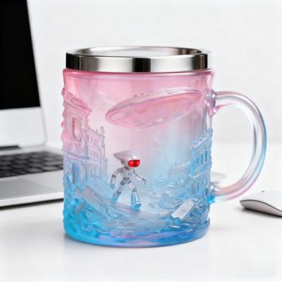 Sci-Fi Themed Insulated Mug Stainless Steel Coffee Beer Cup Movie Memorabilia Gift for Home Office
