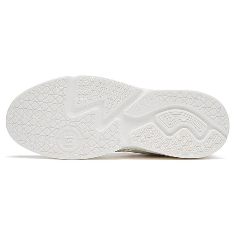 New Anta G6 Soup Anti Slip And Wear Resistant Lightweight Low Top Skateboard Shoes Men's White Black 112318084-5