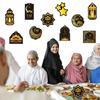 10 st/set Ramadan Heminredning Månstjärnor Slott Hängande Ornament Islamisk Muslimsk Festtillbehör Mubarak Eid Gåva Dekoration