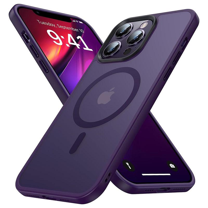 Shockproof Matte Transparent Phone Case For iPhone 15 14 13 12 11 Pro Max 15 Plus For Magsafe Magnetic Wireless Charging Cover