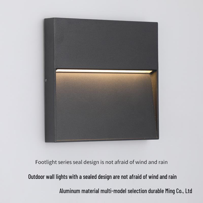 Waterproof LED Step Light for Outdoor Ramps & Corners, Die-Cast Aluminum Plinth Light