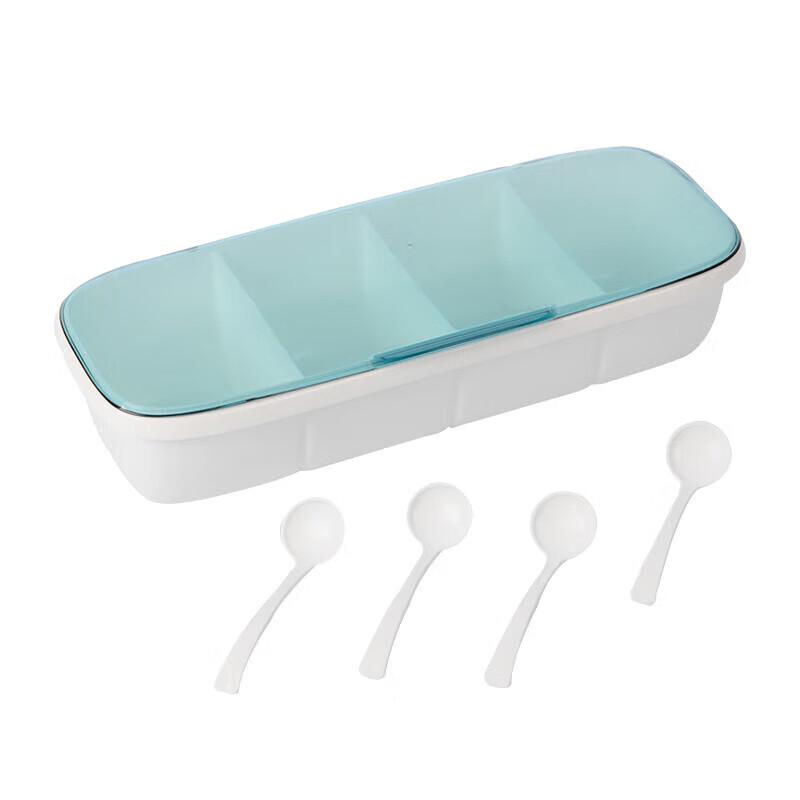 Chahua 4-Compartment Plastic Seasoning Box