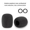 Aviation Microphone Cover Replacement for A10 A30 Headset Secure Clear Sound Aviation Headset Noise Reduction