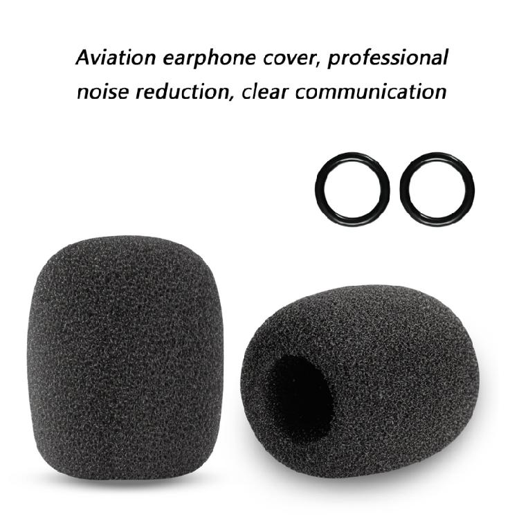 Aviation Microphone Cover Replacement for A10 A30 Headset Secure Clear Sound Aviation Headset Noise Reduction