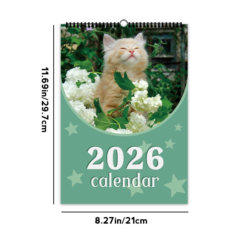 1pc/2pcs 2026 Custom Calendar - Personalized Wall Calendar Upload 6 photos Wall calendar Birthday, Christmas, New Year gift белый