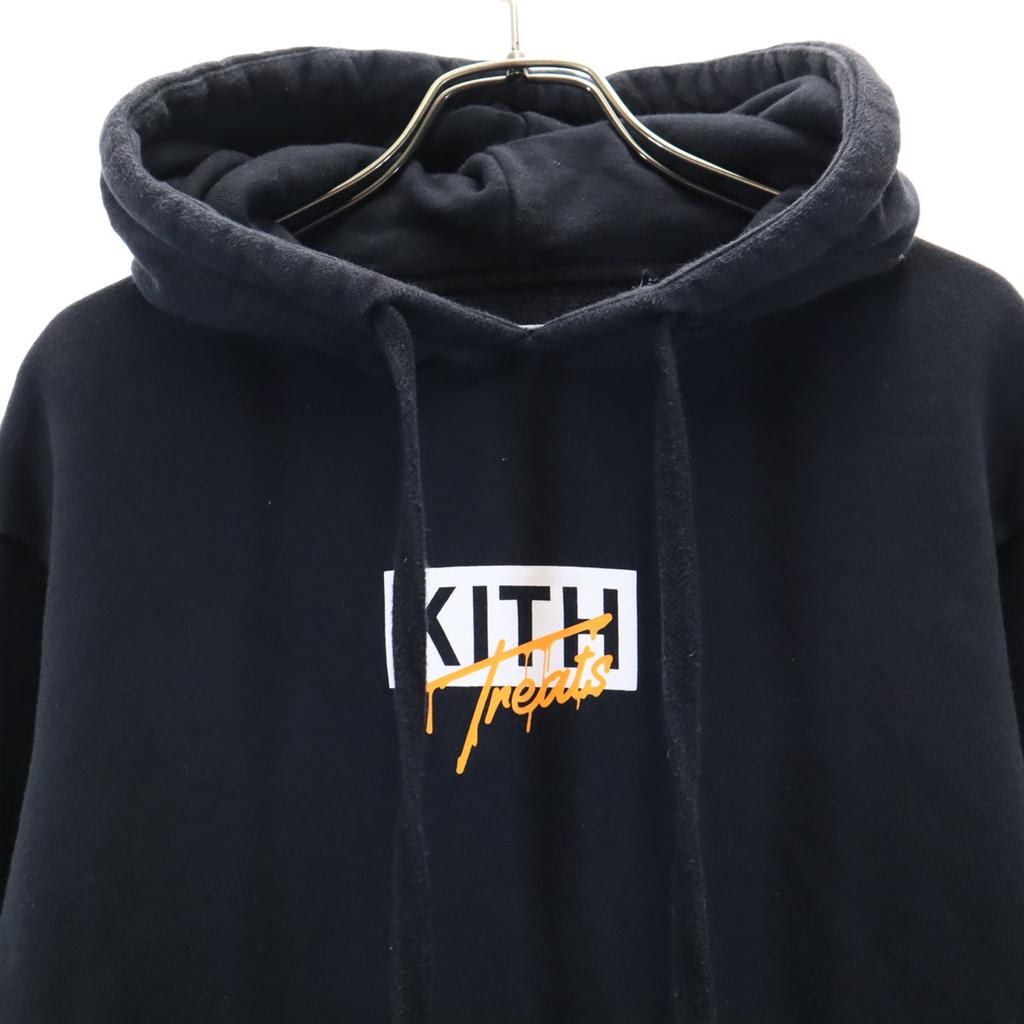 Kith Langarm-Sweatshirts S Schwarze Serie Innen aufgeraut Herren Gebraucht
