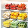 Refrigerator Storage Box, Large Opening Design Transparent Storage Bin, Food-Grade Crisper Box for Kitchen Cabinet Pantry Organization