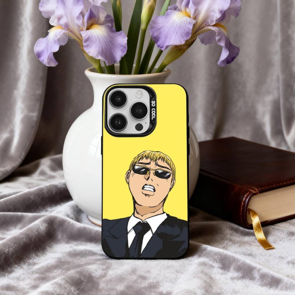 G-GTO-Onizuka T-Teacher-R Phone Case For iPhone17,16,15,14,13,12,11 Plus,Pro Max Black Candy Silver Plated Cover