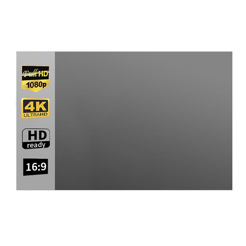 Portable Projector Screen 60/72/80/92/100/120 Inch 16:9 Anti-Light Projection Reflective Cloth For Home Cinema Outdoor Office