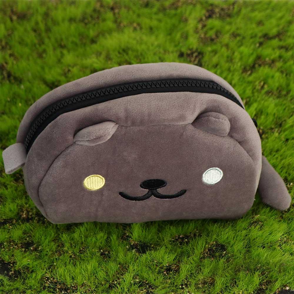 Cat Makeup Organizer Pen Bag Cosmetic Cases Cat Pencil Bags Plush Pencil Bag Stationery Organizer