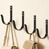 12Pcs Coat Hook Wall Mounted Towel Hanger Screw In Metal Hanger Simple Wall Hook Coat Hanger Hardware Enduring