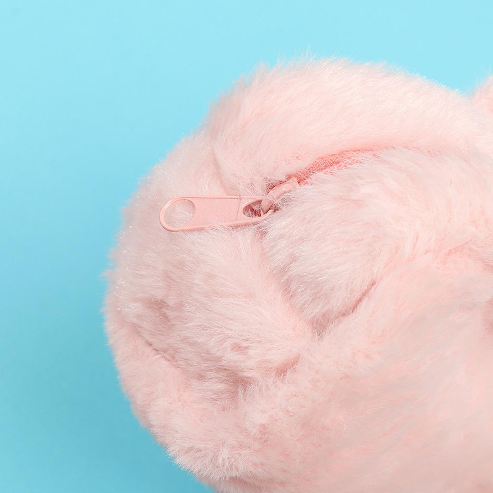 Fashion Girl Student Large Capacity School Supplies Cute Pencil Case Plush Stationery Bag