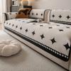 Straight Row Sofa Cushion  New Four-Season Universal Light Luxury High-End Sofa Cover Cloth Towel Non-Slip Leather Sofa Seat Cushion