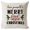 Christmas Pillowcase Gray and White Plaid Office Lumbar Support Home Bedside Cushion Car Neck Cushion