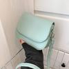 Sac à bandoulière de selle en cuir PU pour femmes, sac à main Simple à rabat de couleur unie, pochette