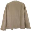 Ron Herman 2810400054 Reversible Collarless Shearling Mouton Coat Jacket Not written BrownUsed