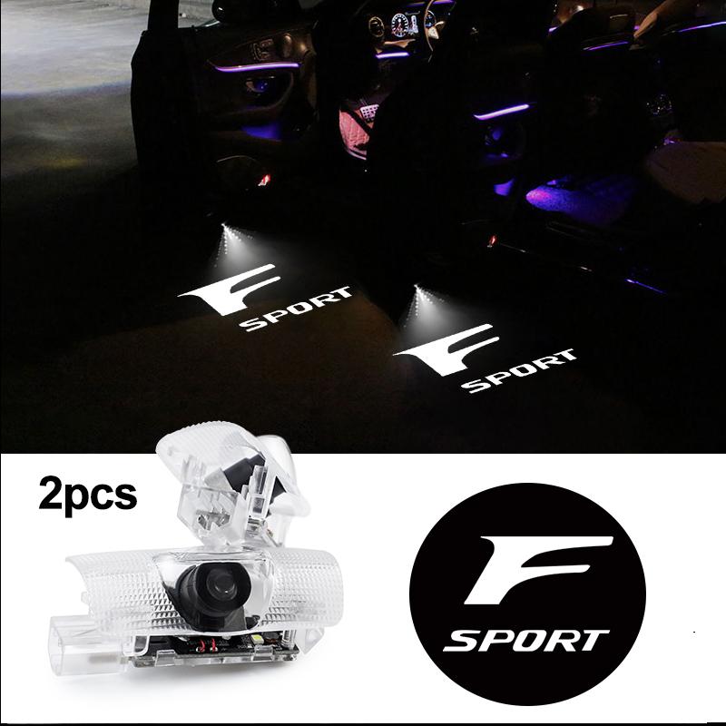 2Pcs LED Car Door Projector Logo High Definition Welcome Light For Lexus RX300 IS200 IS250 ES350 Ct200h UX250h LX570 LS430 LS460
