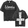 Rock Band EXTREMODURO Yominoria Absolvta Vintage Washed Tshirts Men Women Fashion Harajuku Oversized Cotton T Shirts Streetwear
