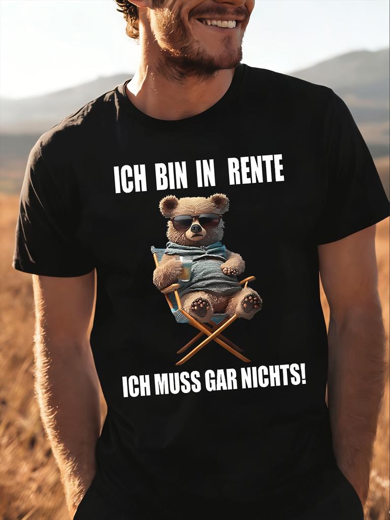 With Textich Bin In Rente Ich Muss Gar Nich For Unisex Unisex Unisex All Season Funny Unisex All Unisex All TShirt