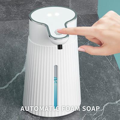 Dispenser di Sapone Schiumogeno Automatico Ampio Schermo Visualizzazione Ora Sensore Senza Contatto Ricaricabile Macchina Schiumogena Intelligente per Bagno