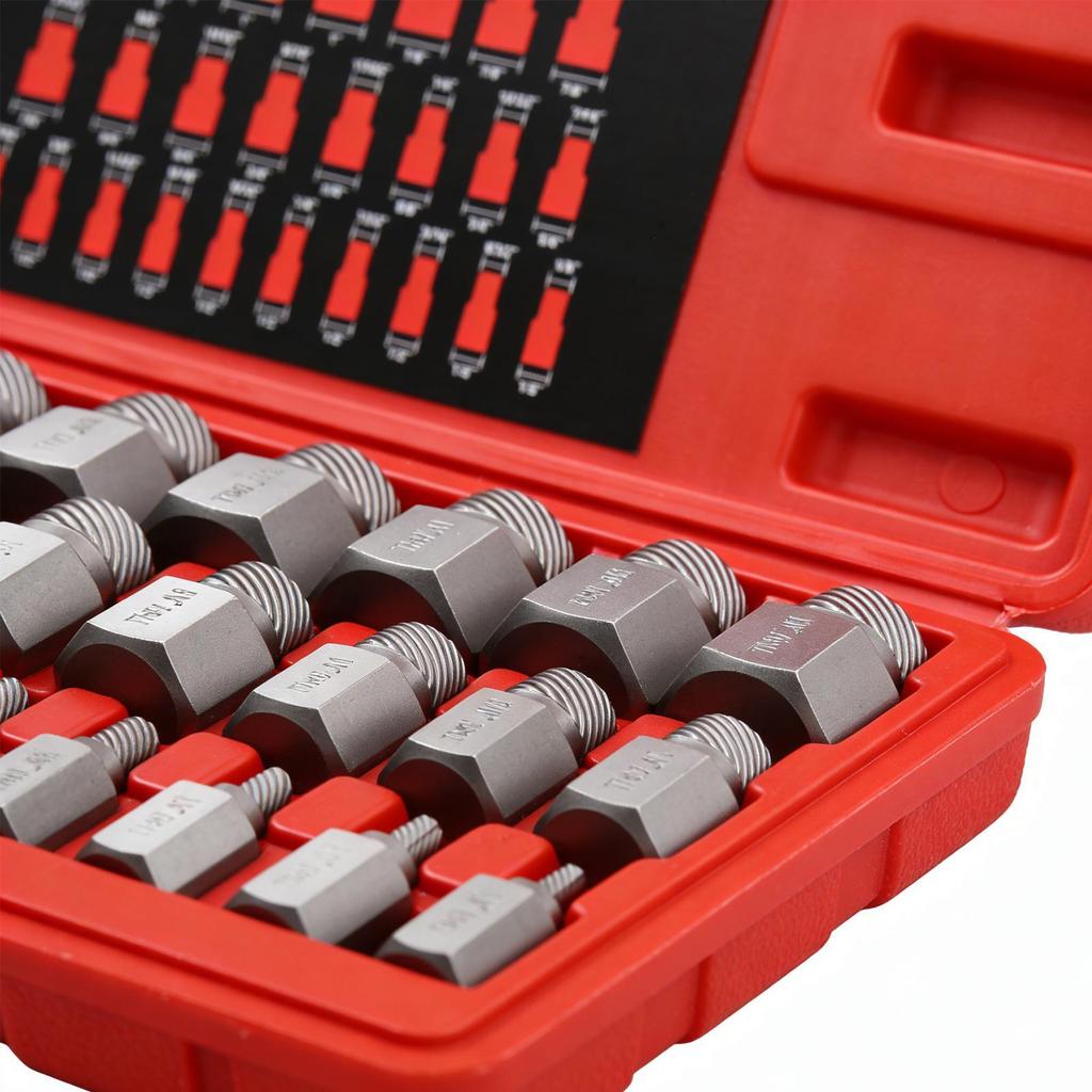 Bolt Extractor Socket Set Easy Out Metal Heavy Duty Hand Tools 25-Piece Bolt Extractor Socket Set For Damaged Stripped Broken