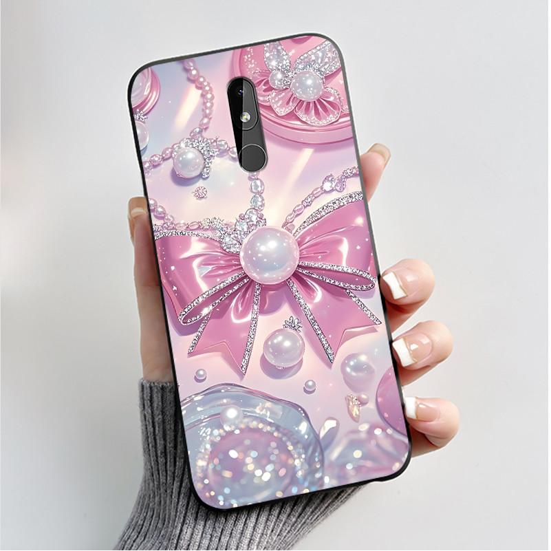 Phone Case For Nokia 3.2 TA-1156 TA-1159 TA-1164 Nokia 4.2 TA-1157 Case Fashion Butterfly Flowers Slim Black Soft Silicone Cover