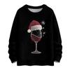Women's Casual Long Sleeve Woolen Christmas Sweatshirt Fall  Vacation Long Sleeve Pullover