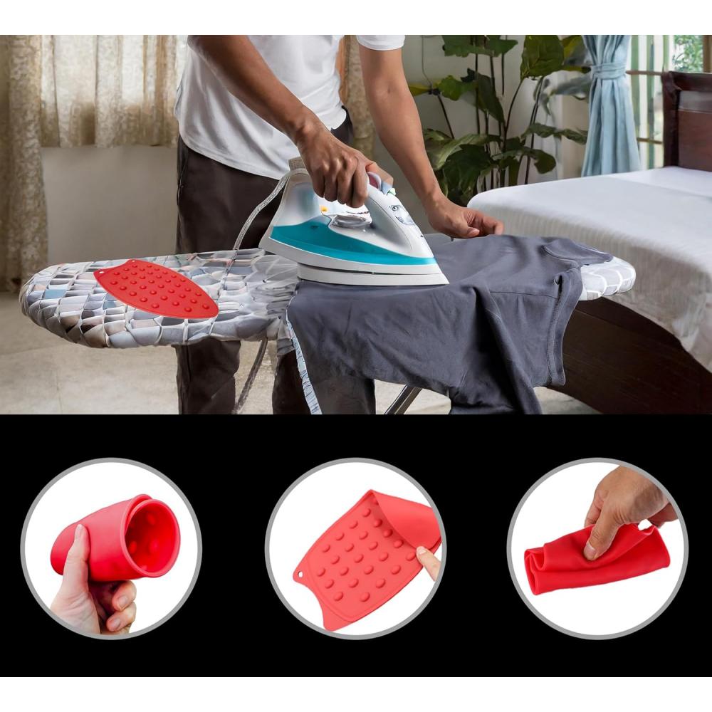 Reusable Silicone Ironing Board Pad, Heat-resistant Thickened Version, Perfectly Matches Ironing Boards and Ironing Pads