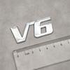 3D Metal Letter V6 Logo Car Rear Trunk Badge Emblem Sticker for Toyota Camry Corolla Rav4 Prado CHR Auto Decal Accessories DJ6