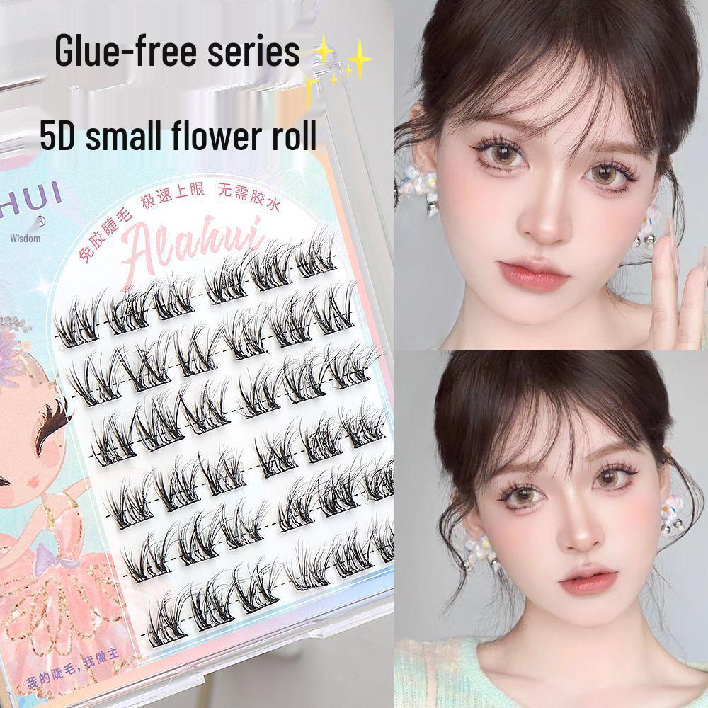 

Glue-Free 5D Small Flower Curl Self-Adhesive False Eyelashes - Mom Sense