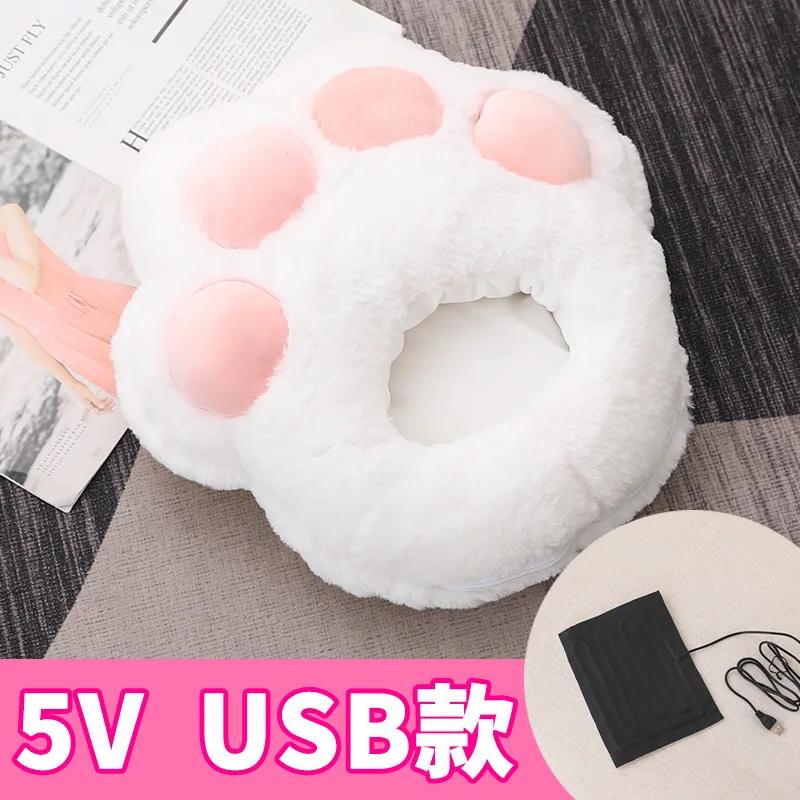 

Электрическая грелка для ног Флисовая грелка для ног USB Электрический нагреватель Зимние плюшевые тапочки для дома Спальни Сна Грелки для ног One size fits all